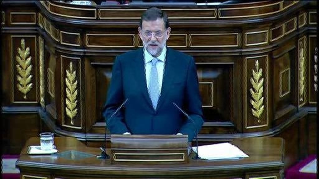 Rajoy pide el apoyo del Congreso