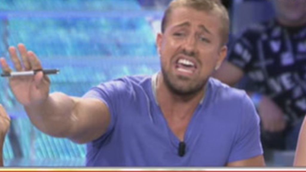 Rafa Mora en el debate de 'Supervivientes'.