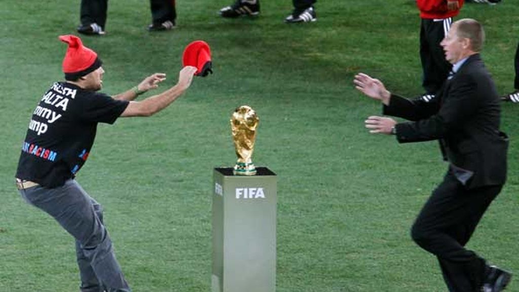 Jimmy Jump, en la final del Mundial