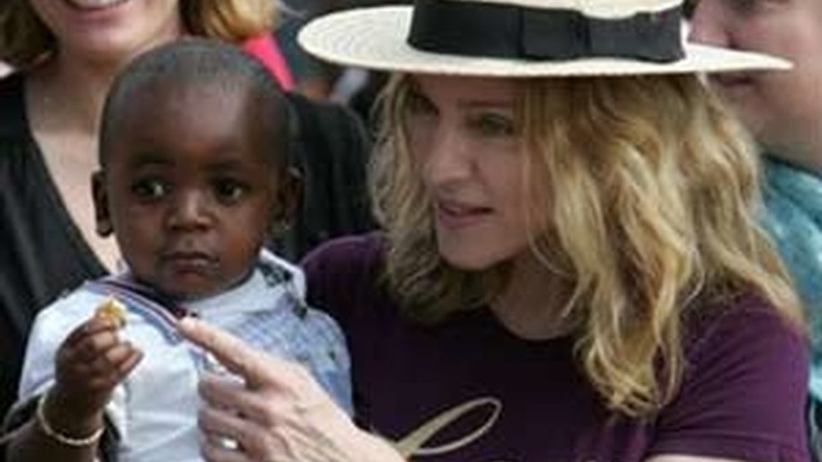 Madonna, en Malawi. Foto: AP