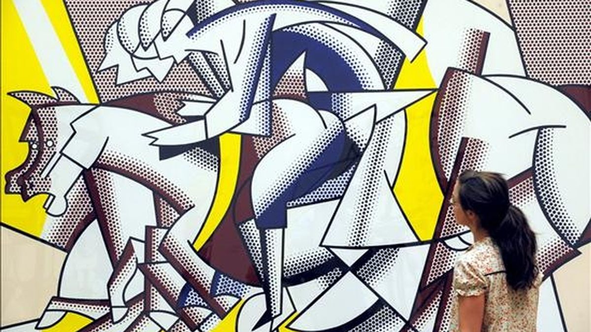 En la imagen, la obra "El jinete rojo" (1974) del artista estadounidense Roy Lichtenstein. EFE/Archivo En la imagen, la obra "El jinete rojo" (1974) del artista estadounidense Roy Lichtenstein. EFE/Archivo