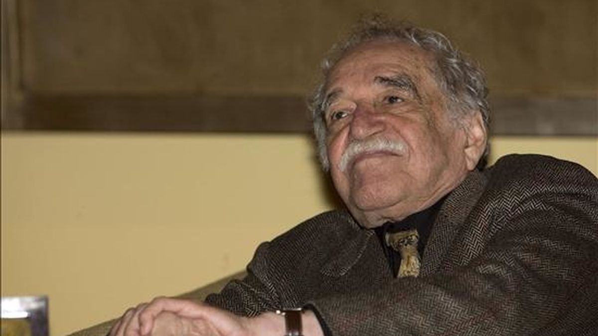 El Nobel de Literatura colombiano, Gabriel García Márquez, el pasado 16 de noviembre de 2010, en la entrega de la Orden de Isabel la Católica durante una ceremonia celebrada en Ciudad de México. EFE/Archivo