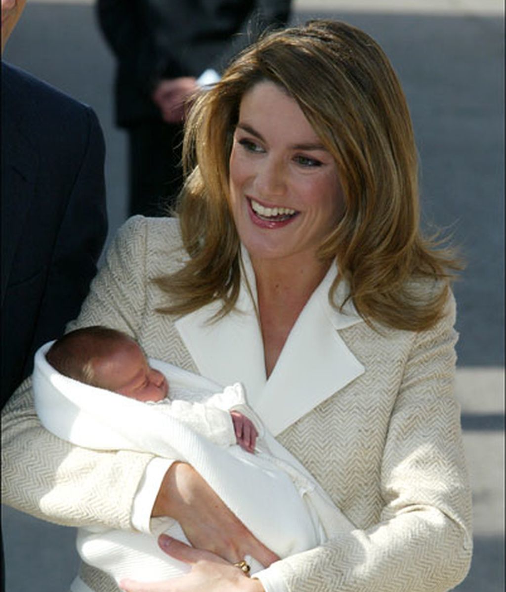 Al nacer la infanta Leonor en 2005