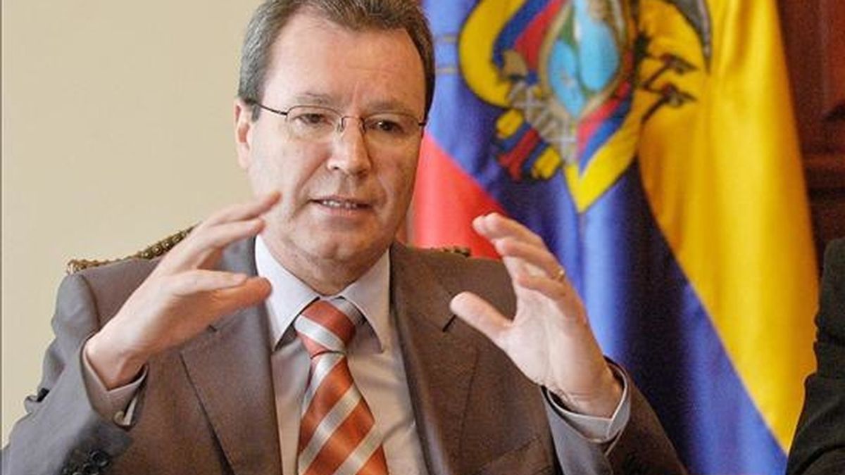 El jefe del equipo negociador ecuatoriano, Mentor Villagómez, detalló que Ecuador "tiene una peculiaridad" respecto a Perú y Colombia, los otros países andinos que negocian con la UE. EFE/Archivo