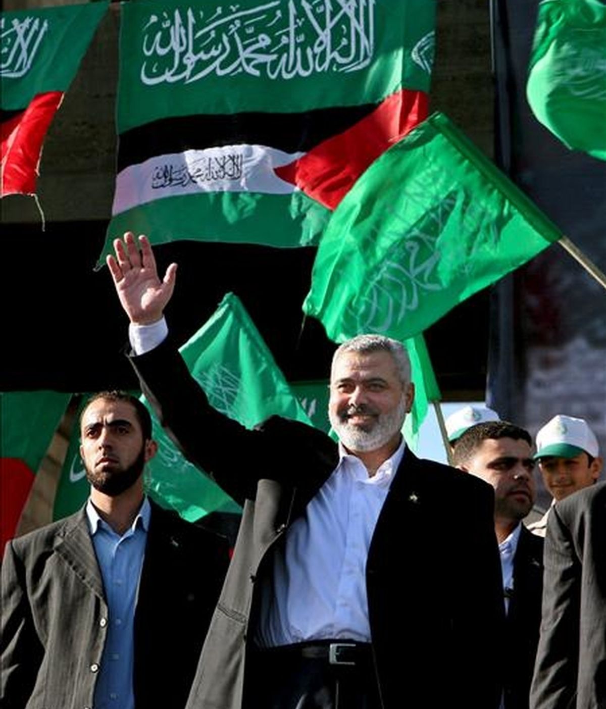 El depuesto primer ministro de facto en Gaza, Ismail Haniye, en una imagen tomada en diciembre de 2008. EFE/Archivo