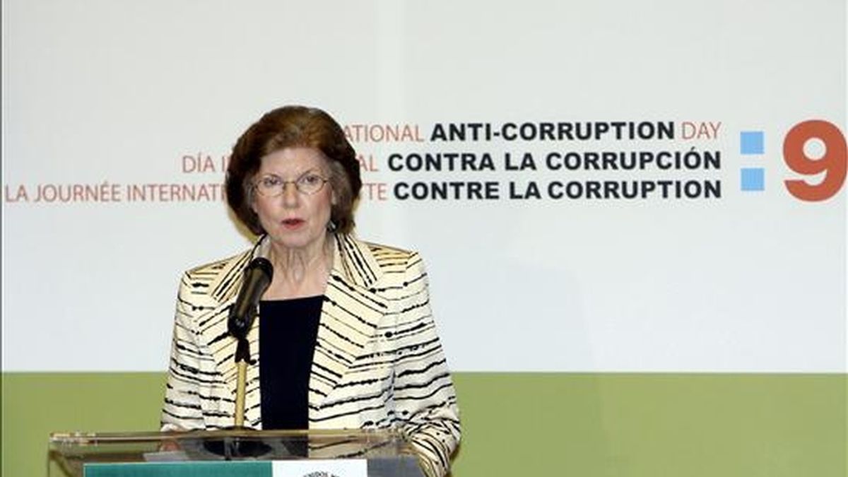 La presidenta de la ONG Transparencia Internacional, Huguette Labelle. EFE/Archivo