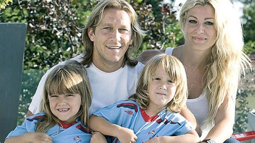 Michel Salgado tiene un niño y una niña