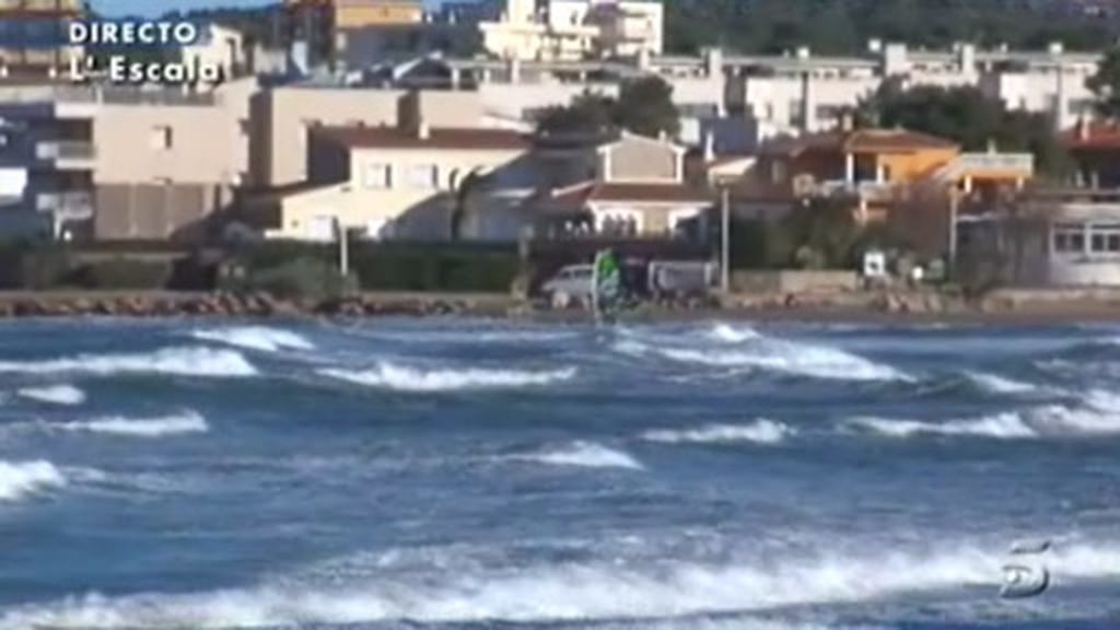 Fuerte viento en el Mediterráneo