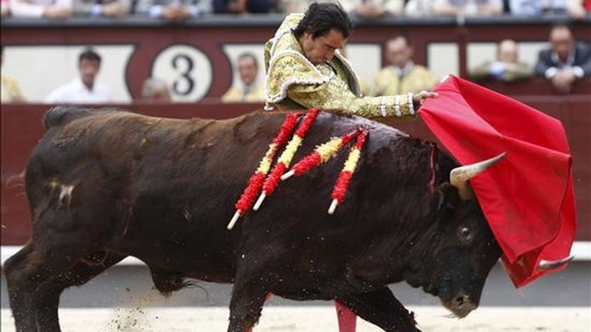 Se lidiaron toros colombianos del Encenillo, bien presentados, destacando el lidiado en segundo lugar. EFE/Archivo