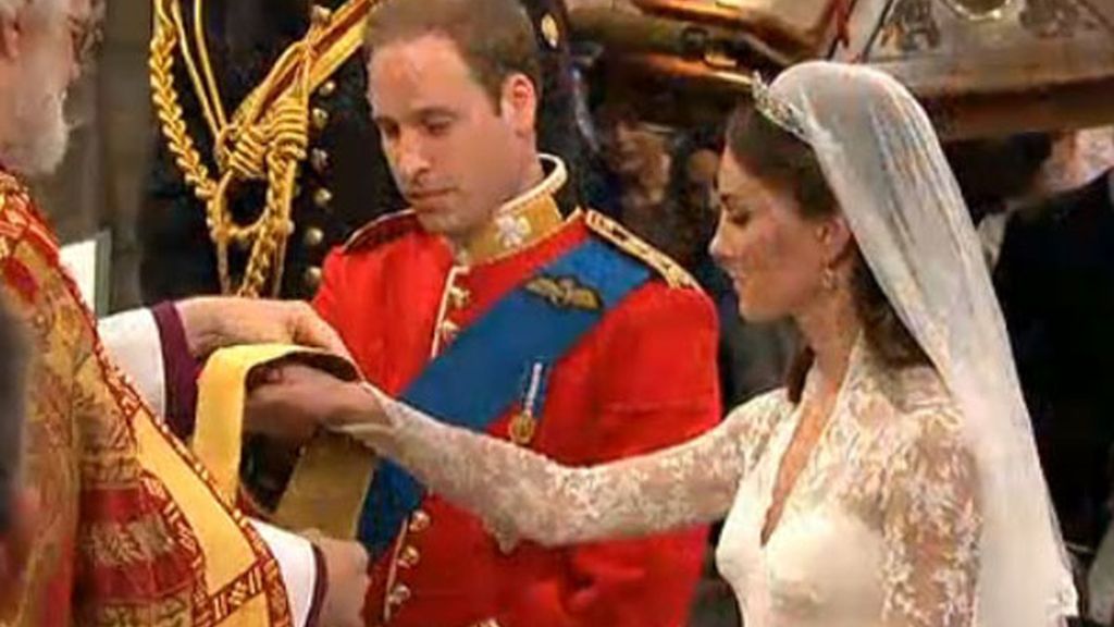 William y Kate, en el momento del anillo