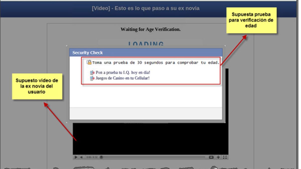 Facebook, fraude electrónico, vídeo ex