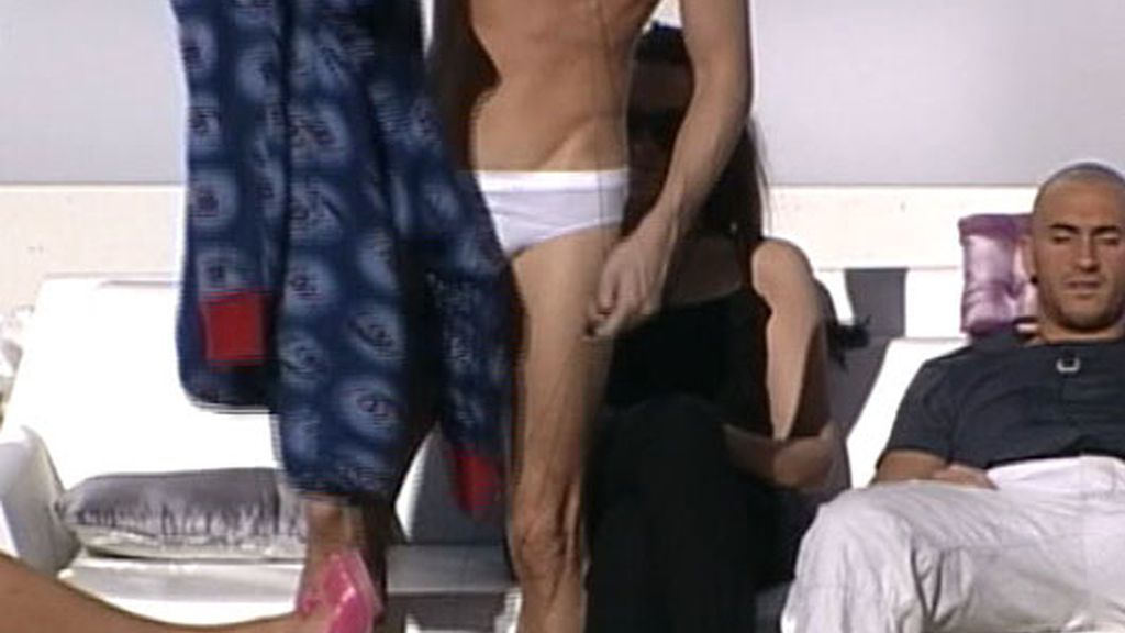 Yago, en ropa interior