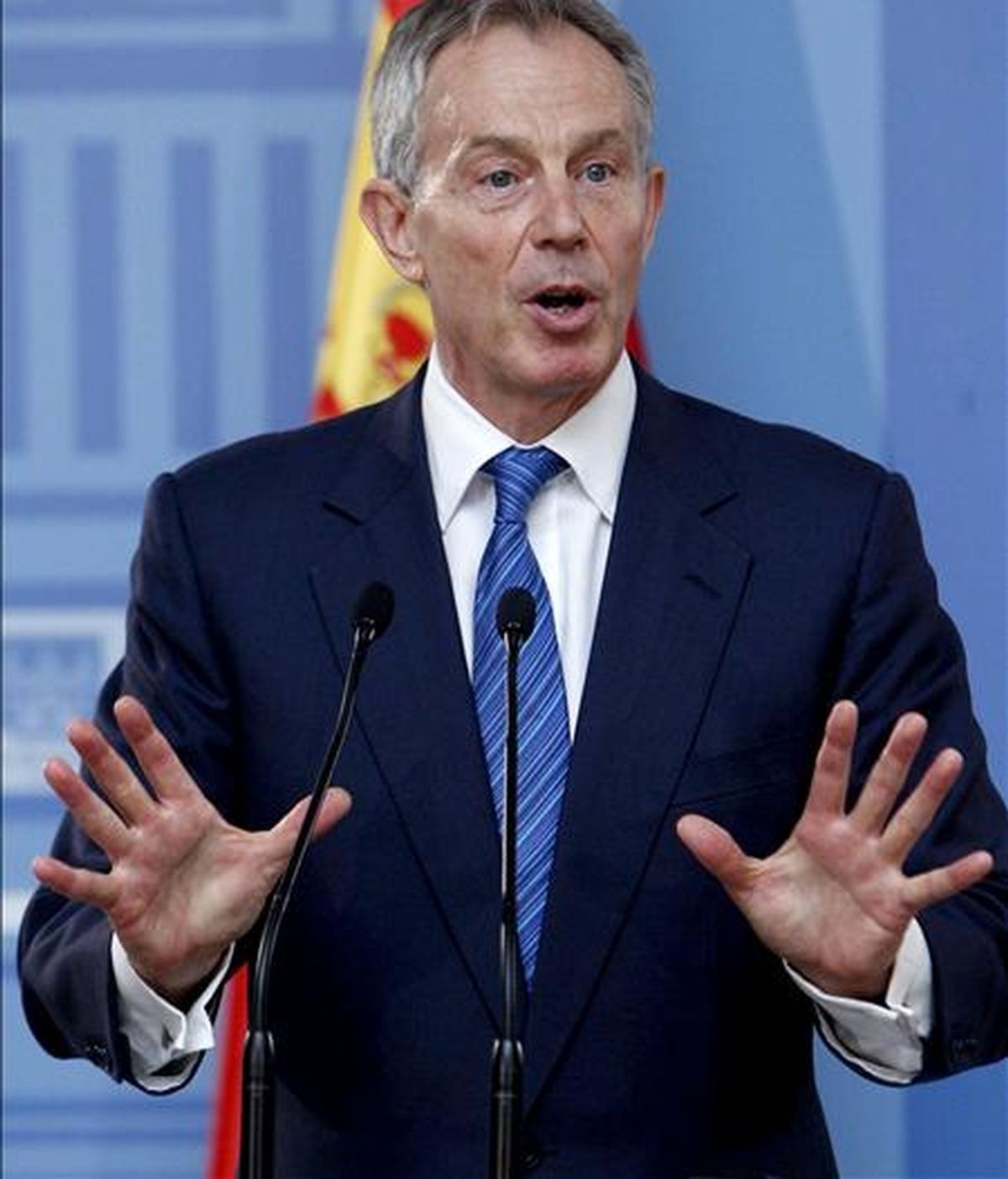 El ex primer ministro británico y enviado especial del Cuarte de Madrid para Oriente Medio, Tony Blair. EFE/Archivo