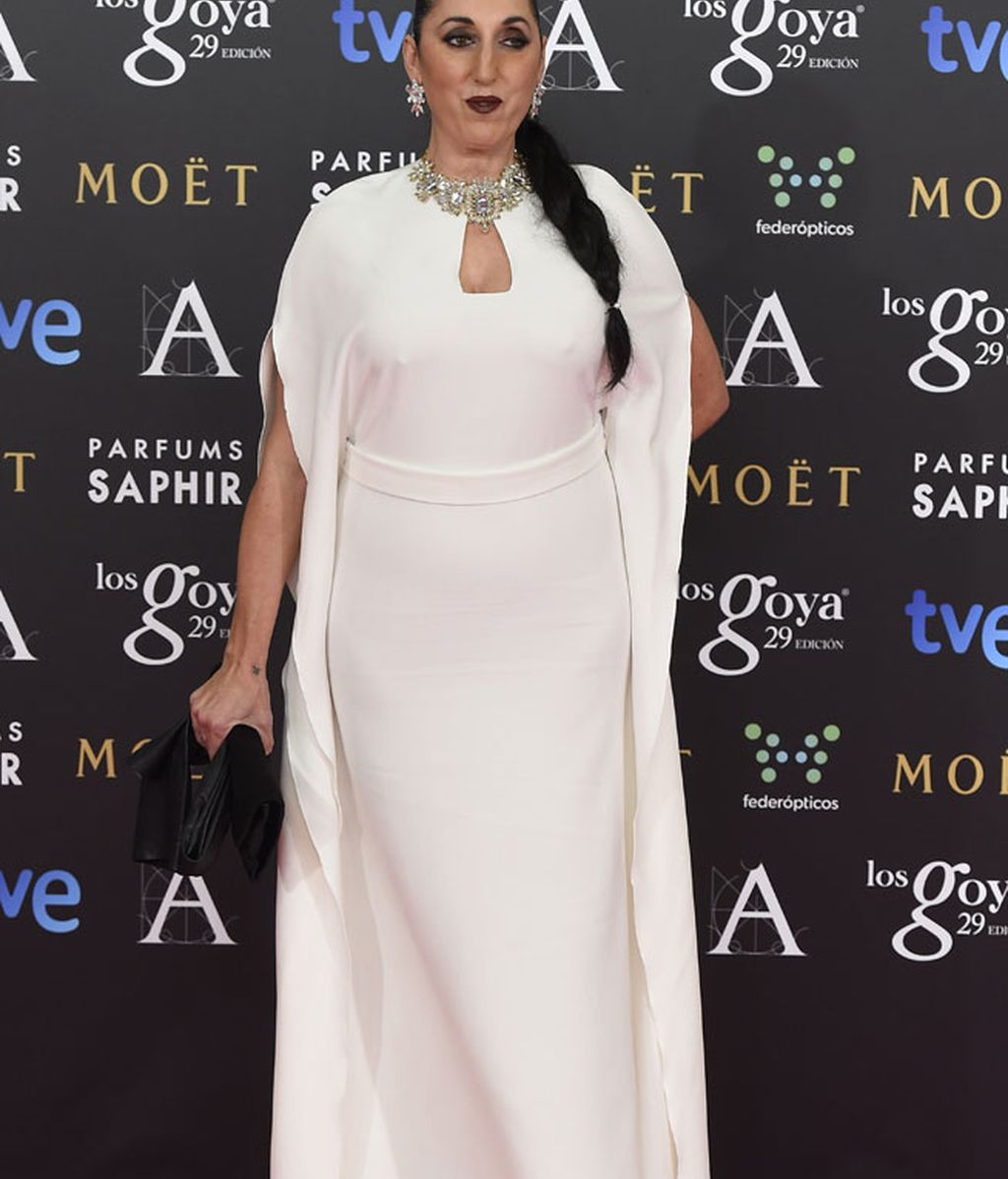 Rosi de Palma en la alfombra roja de Los Goya