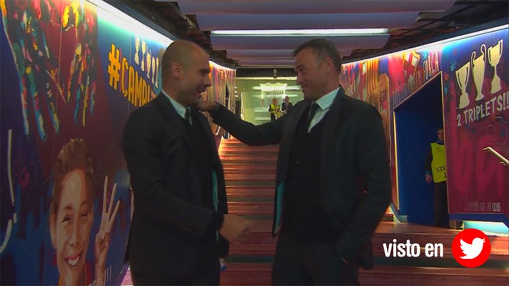 Luis Enrique y Guardiola