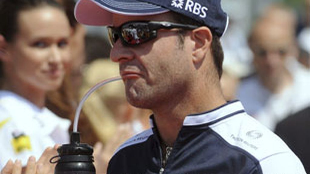 Barrichello tras acabar el Gran Premio de Hungría. Foto: EFE