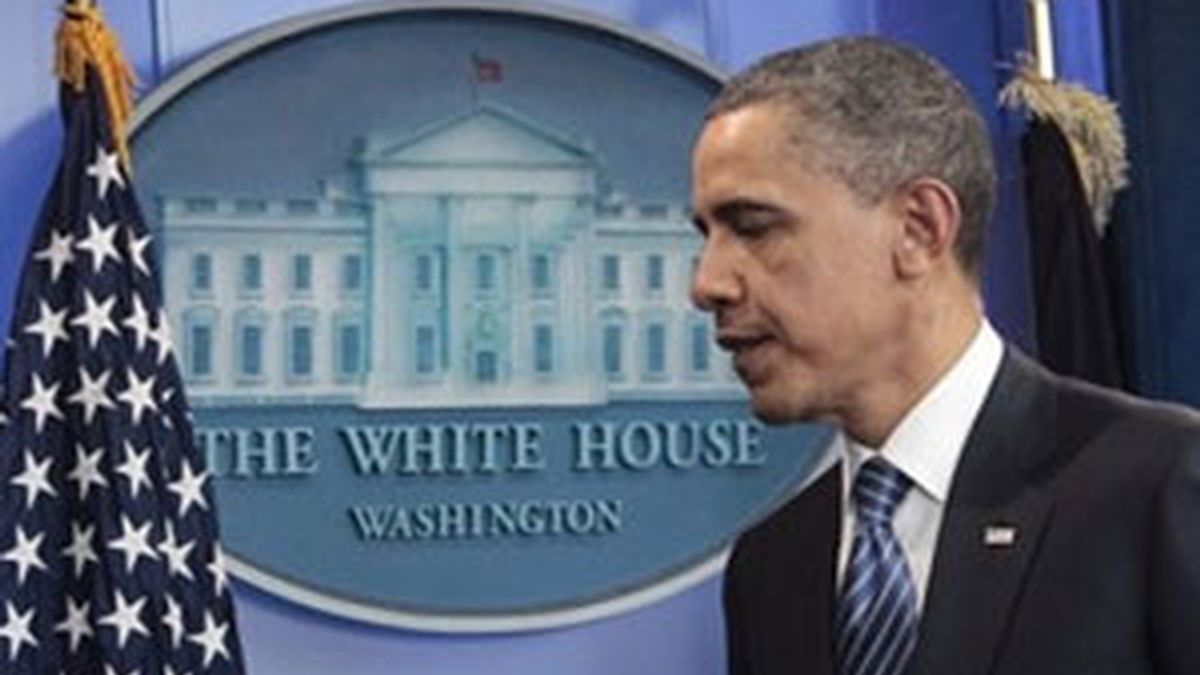 Obama durante su comparecencia ante los medios. Foto: AP
