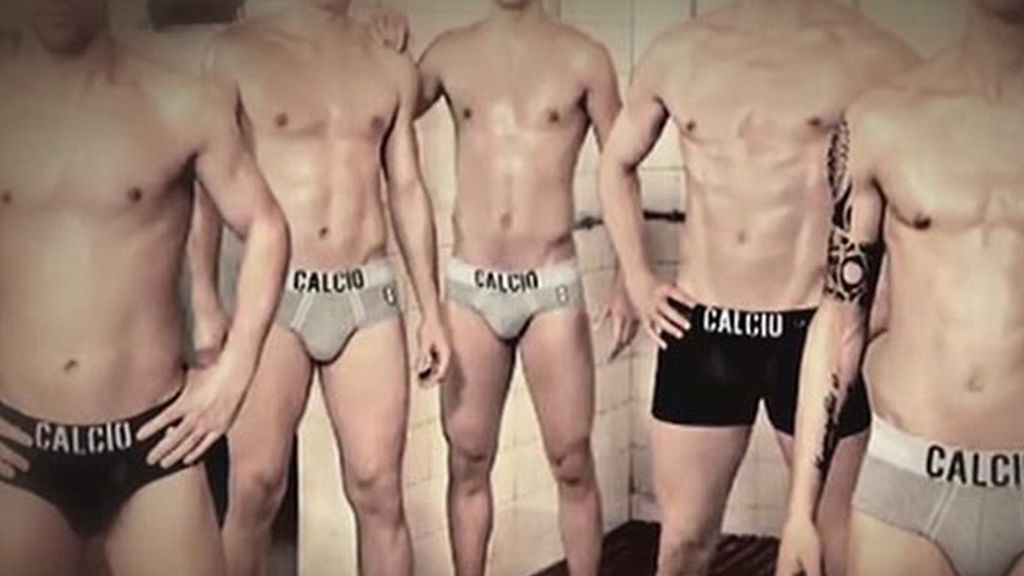 La selección italiana, en calzoncillos