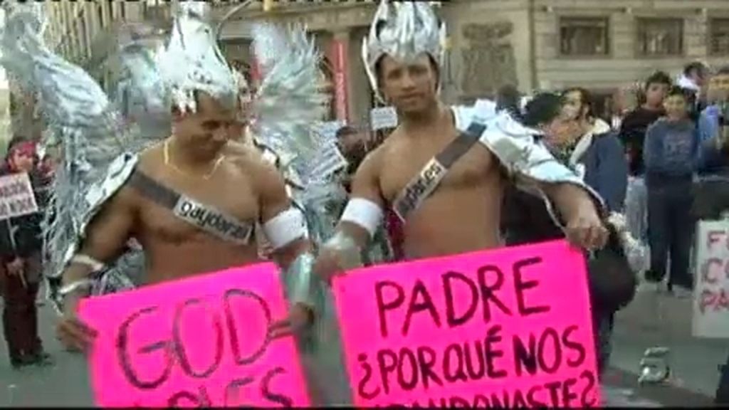 Manifestación contra el Papa