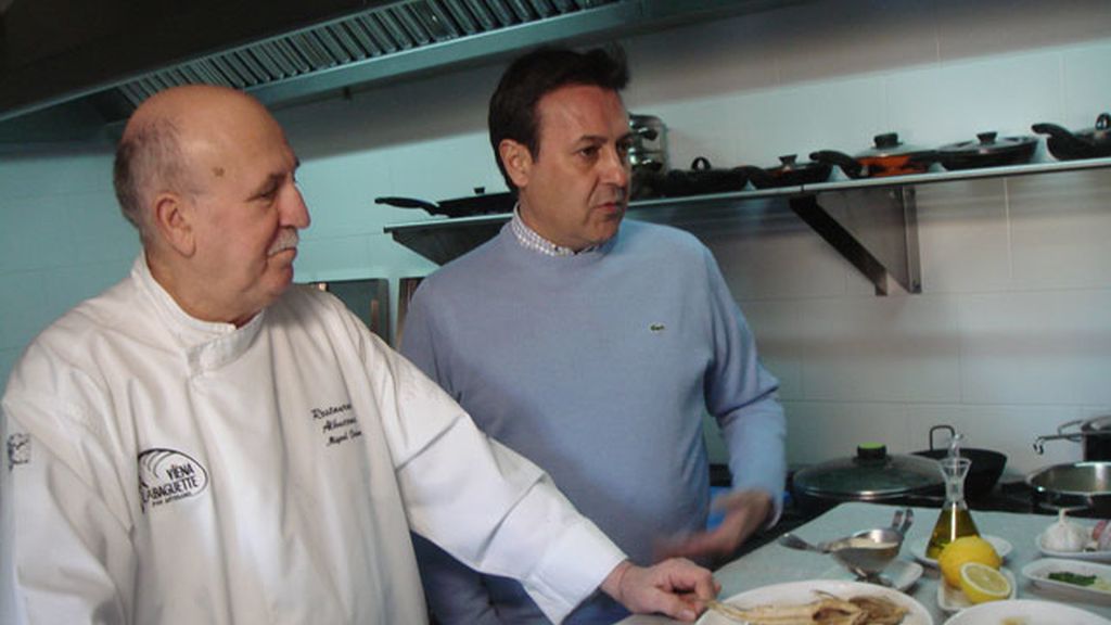 D. Miguel Palomo, un virtuoso a la hora de freir los “pescaitos”