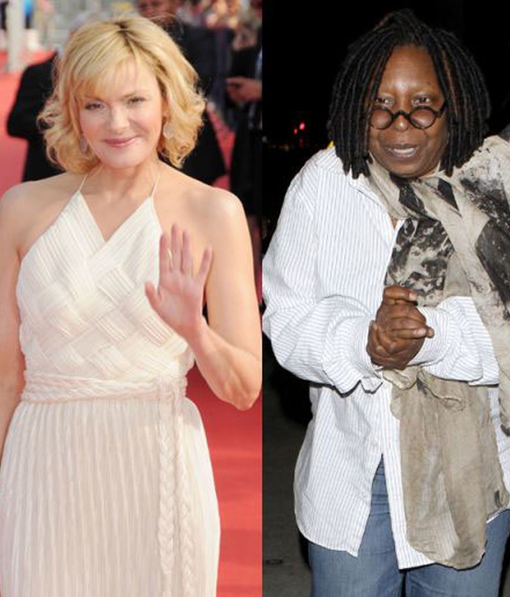 Kim Cattrall y Whoopi Goldberg, 55