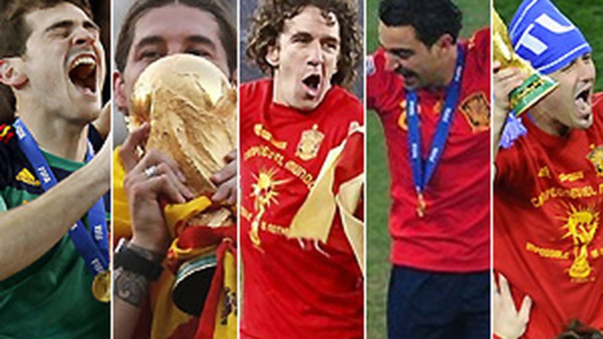Cinco españoles en el once ideal del Mundial. FOTOS: Archivo.