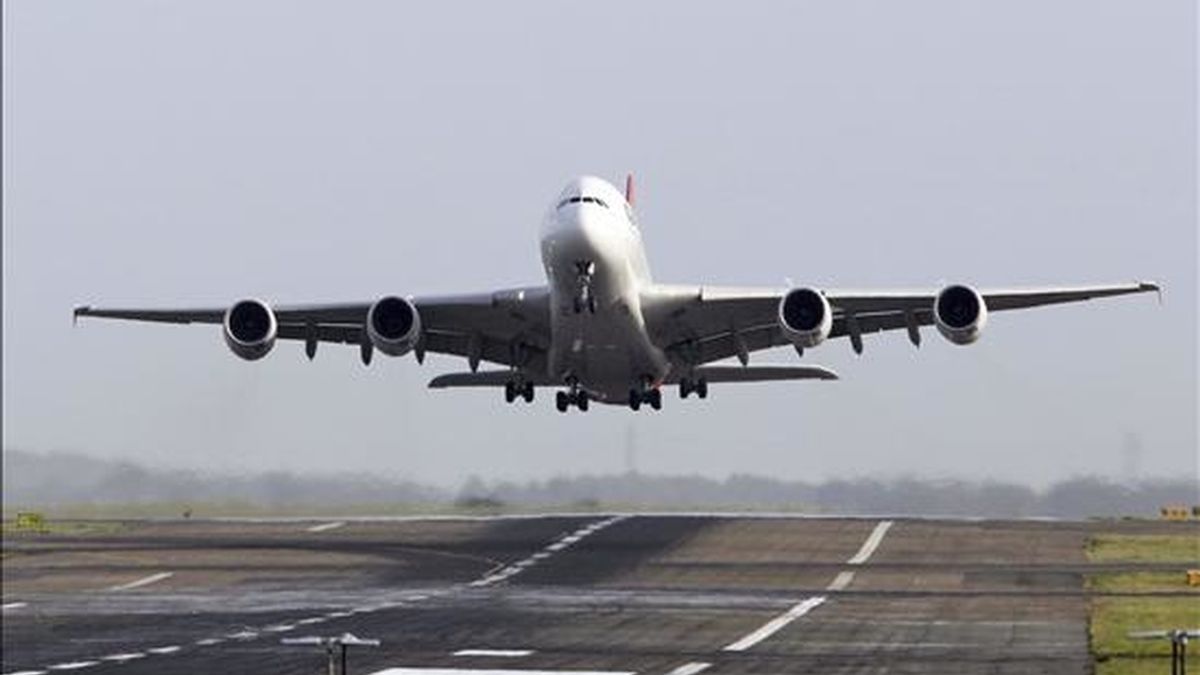 Un avión Airbus A380 de Qantas. EFE/Archivo