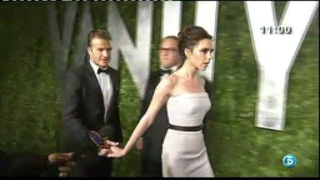 David Bechkam y Victoria, los más glamourosos en la fiesta de Vanity Fair
