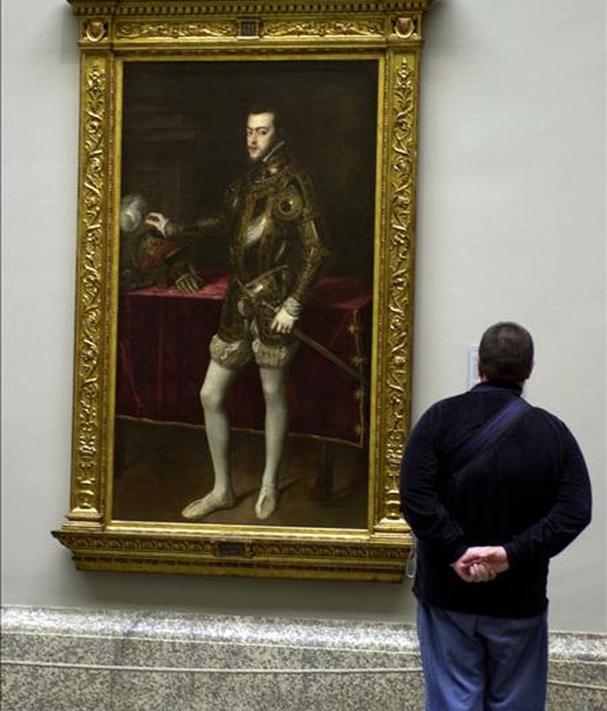 El cuadro "Felipe II", del pintor Tiziano Vecellio. EFE/Archivo