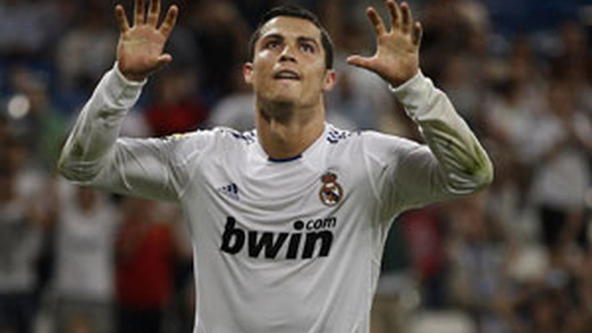 Cristiano Ronaldo celebra uno de los cuatro goles al Getafe. Vídeo: Atlas