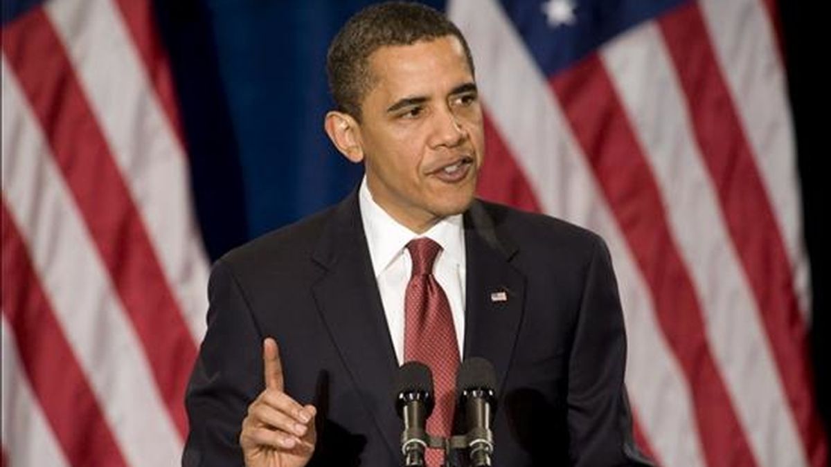 En un discurso en la Universidad de Georgetown en Washington, Obama repasó la situación económica actual y las medidas adoptadas para hacer frente a la crisis. EFE