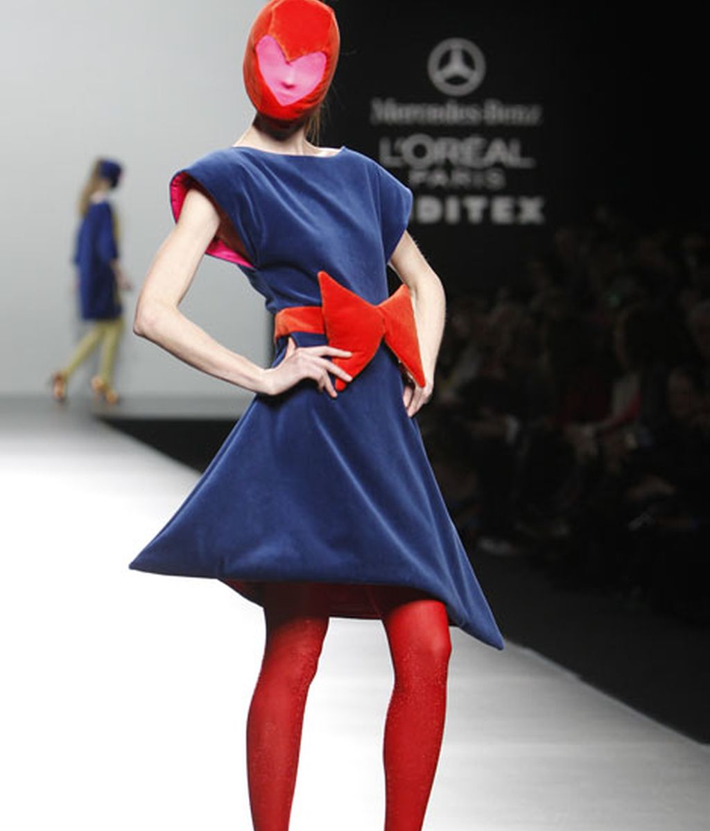 El terciopelo, hilo conductor de toda la colección