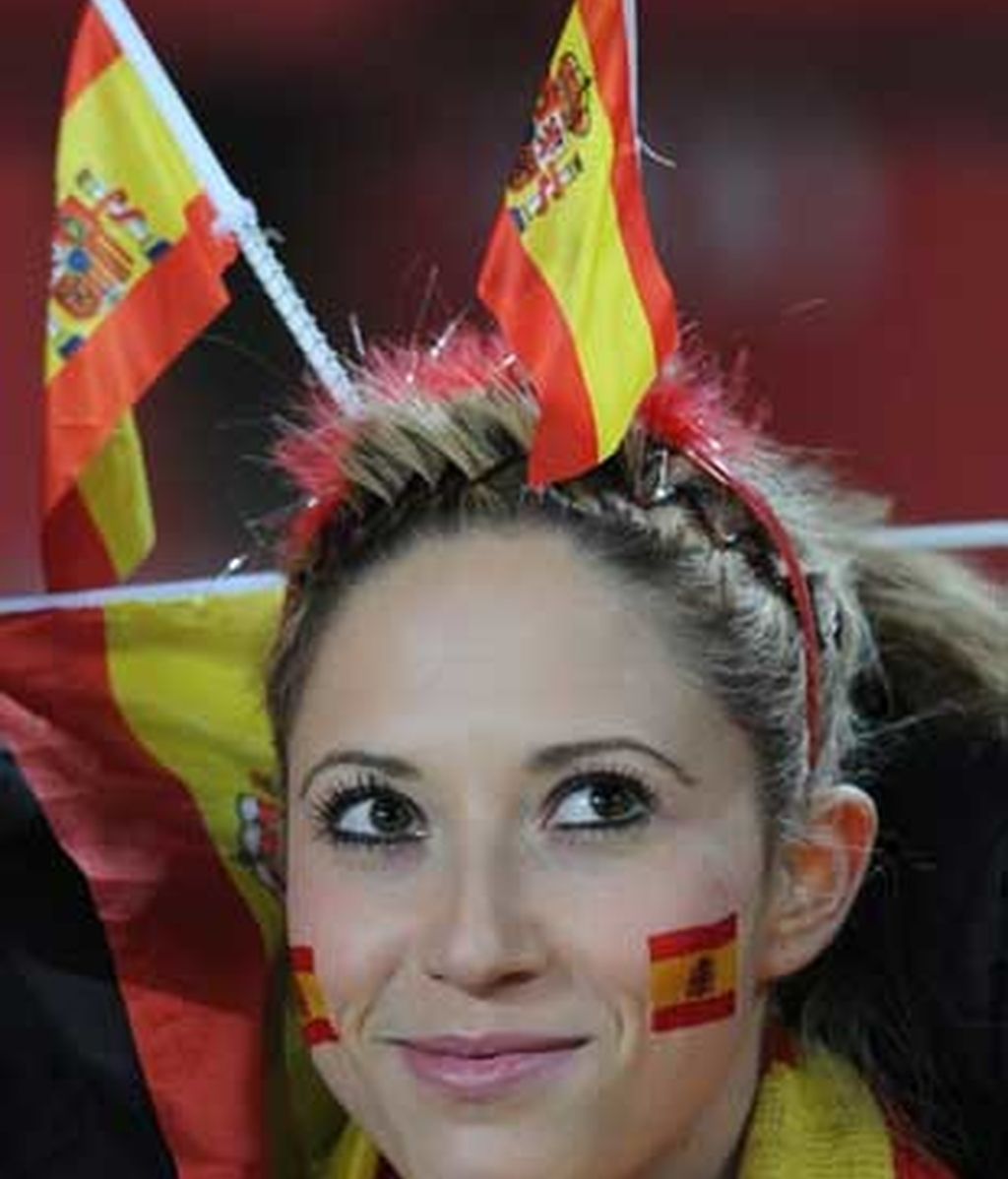 Por dentro y por fuera: todos con España. Foto: Getty. Por dentro y por fuera: todos con España. Foto: Getty.