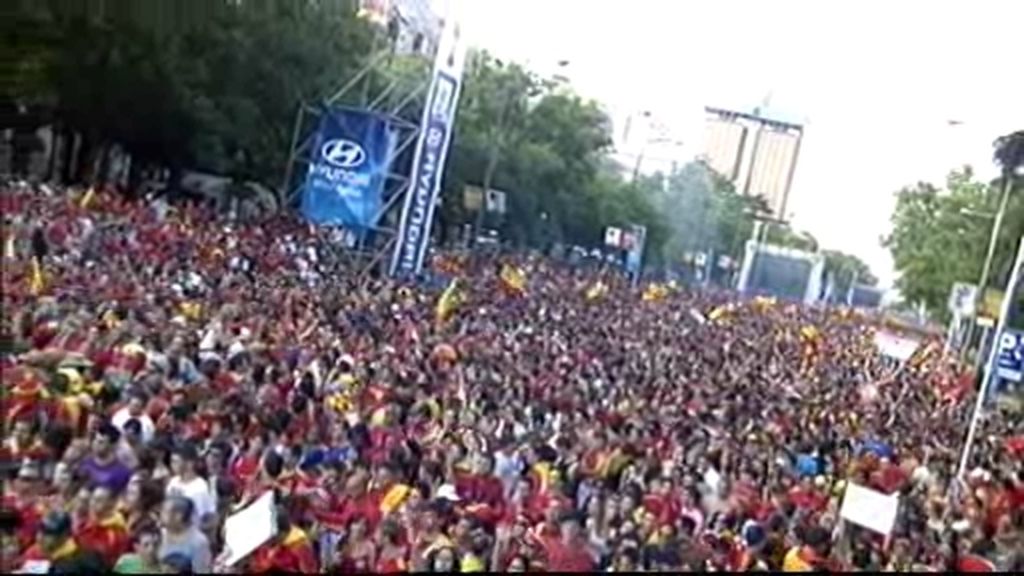 Madrid hierve de euforia Roja