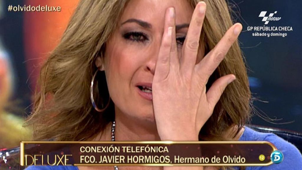 Olvido Hormigos: "Me duele mucho que no me hable mi hermana"