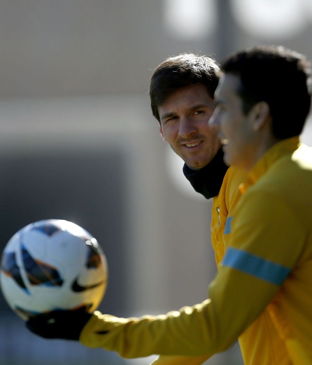 Pedro y Messi