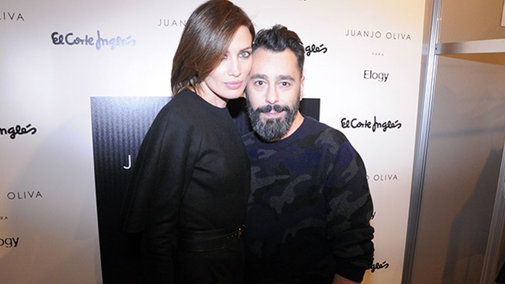 Nieves Álvarez no podía faltar en el desfile de su amigo Juanjo Oliva