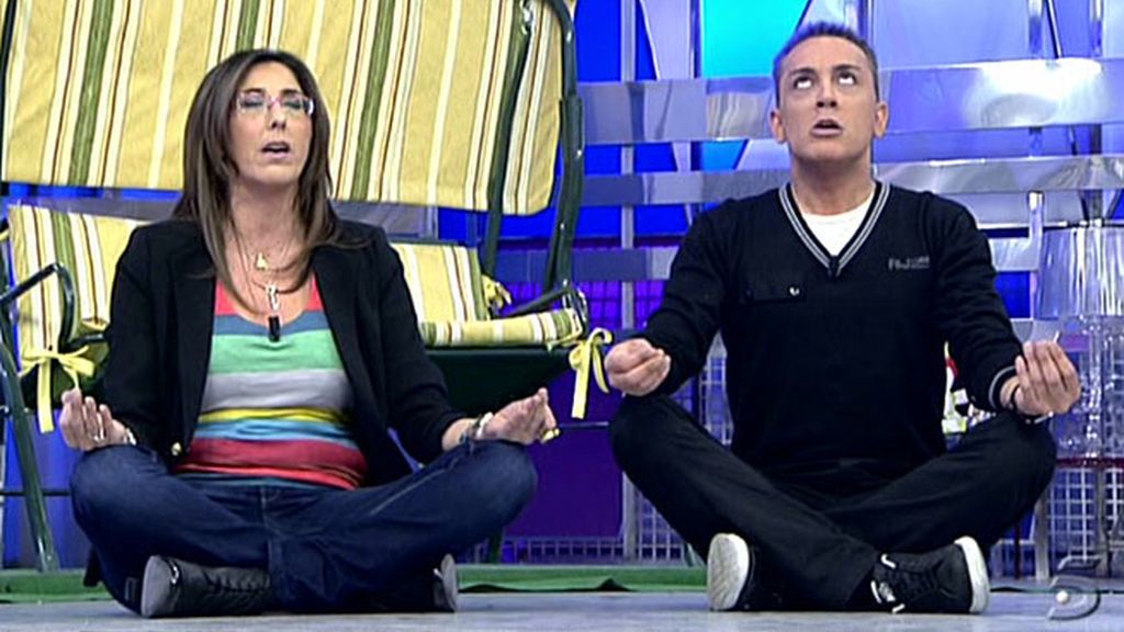 Una clase de yoga poco usual