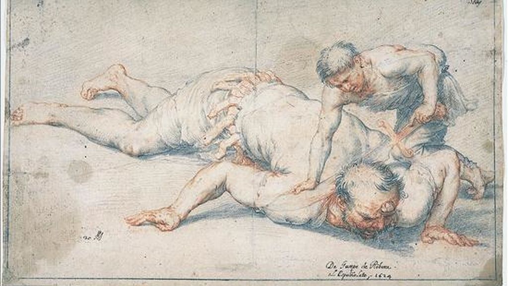 Reproducción cedida del dibujo "David y Goliath" de José de Ribera. La muestra, titulada "La manera española: dibujos de Ribera a Goya", presenta más de 50 de los mejores dibujos realizados por los grandes maestros de la pintura española de los siglos XVII al XIX. EFE/Art Resource/ The Metropolitan Museum of Art Reproducción cedida del dibujo "David y Goliath" de José de Ribera. La muestra, titulada "La manera española: dibujos de Ribera a Goya", presenta más de 50 de los mejores dibujos realizados por los grandes maestros de la pintura española de los siglos XVII al XIX. EFE/Art Resource/ The Metropolitan Museum of Art