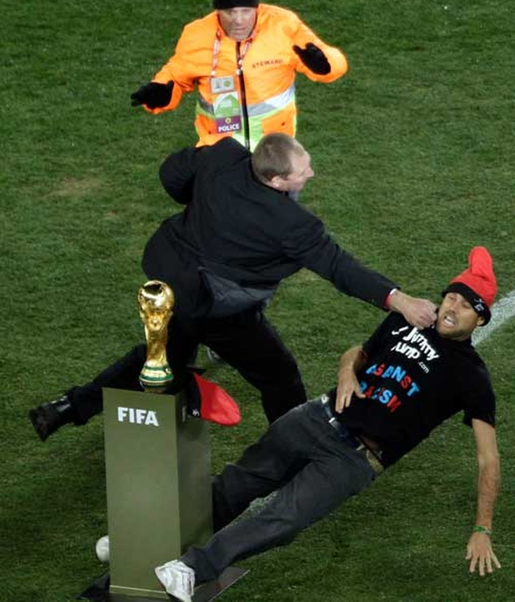 Jimmy Jump, en la final del Mundial