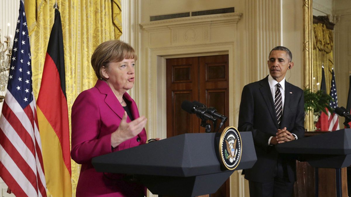 Angela Merkel se reúne con Obama