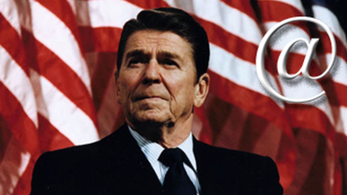 Michael Reagan, hijo del ex presidente republicano, ha lanzado un servicio de correo electrónico para el verdadero hombre de derechas.