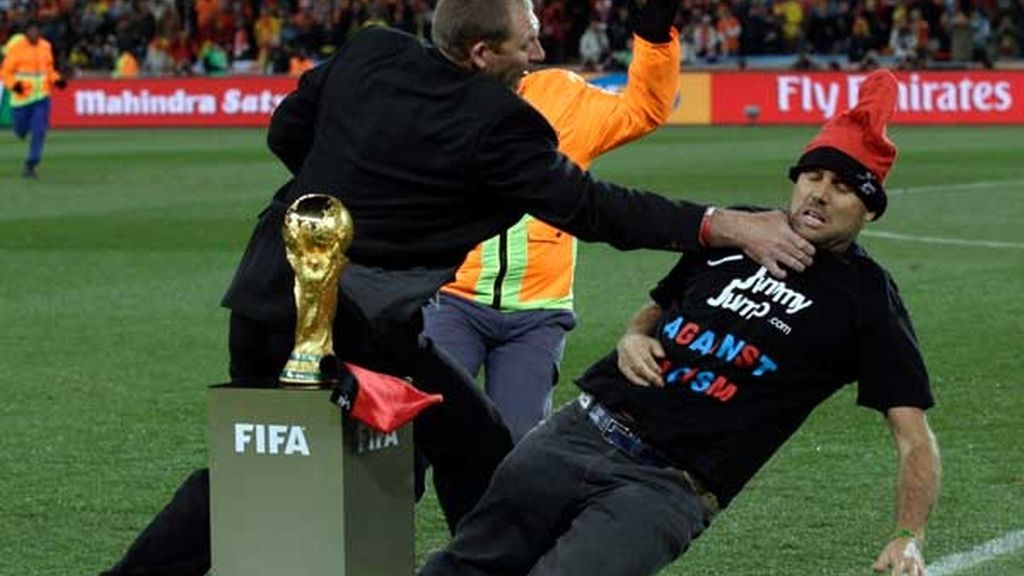 Jimmy Jump, en la final del Mundial