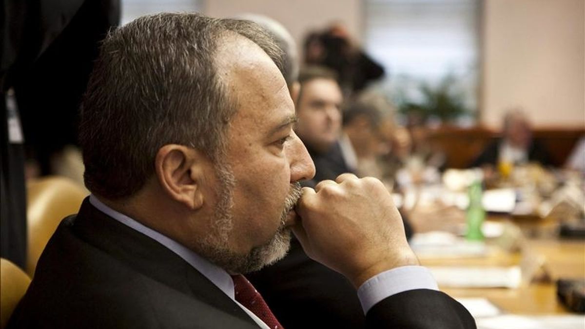 El ministro israelí de Asuntos Exteriores, Avigdor Lieberman, durante una reunión. EFE/Archivo