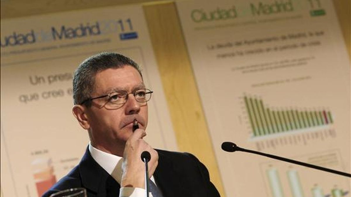 Madrid calcula en 140 millones las pérdidas por la huelga de controladores. En la imagen, el alcalde de Madrid, Alberto Ruiz-Gallardón. EFE/Archivo Madrid calcula en 140 millones las pérdidas por la huelga de controladores. En la imagen, el alcalde de Madrid, Alberto Ruiz-Gallardón. EFE/Archivo