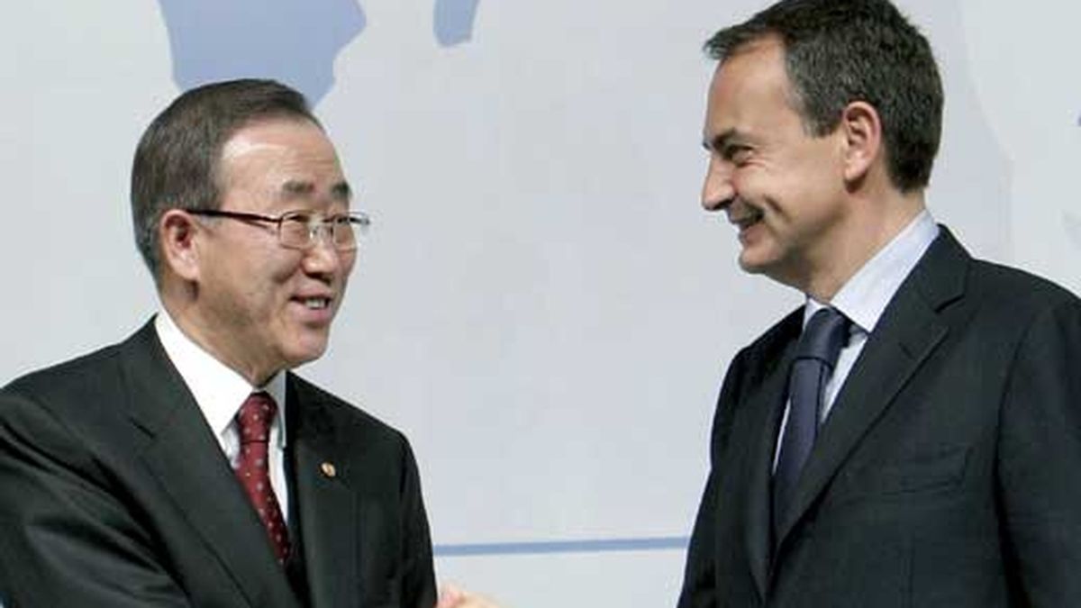El presidente del Gobierno, José Luis Rodríguez Zapatero, promete 200 millones de euros anuales para luchar contra el hambre. Video: ATLAS.