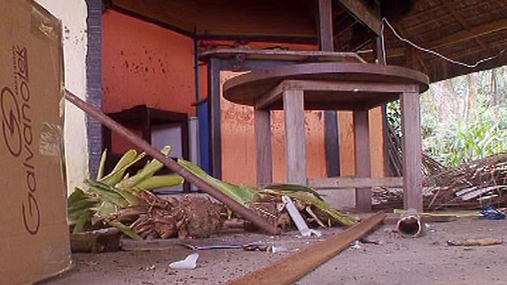 La casa estaba completamente inhabitable