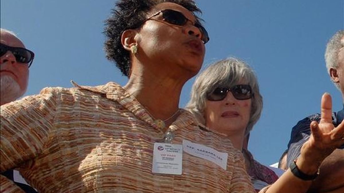 Imagen de Bárbara Lee, quien preside el grupo de legisladores demócratas afroamericanos en la Cámara de Representantes de EE.UU.. EFE/Archivo