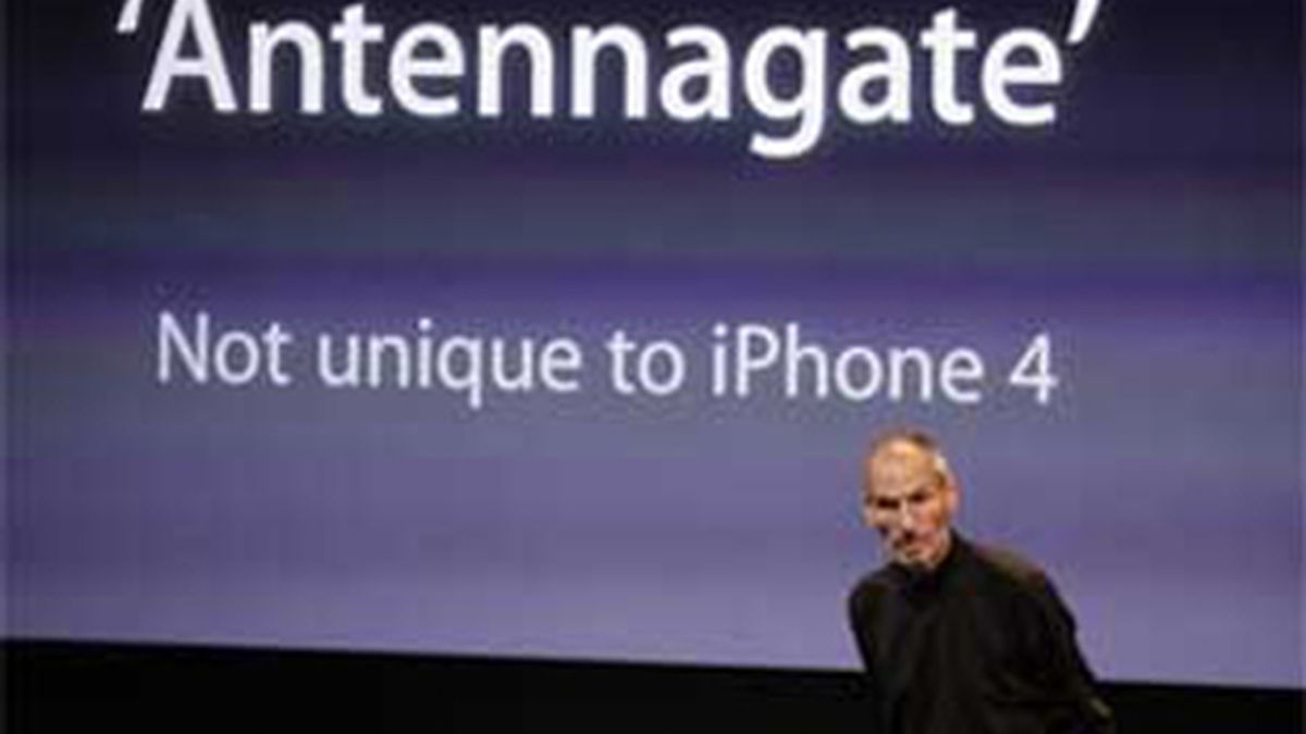 Steve Jobs, en un momento en el que tuvo que salir al paso de las críticas generadas por los problemas del iPhone 4. Foto: AP