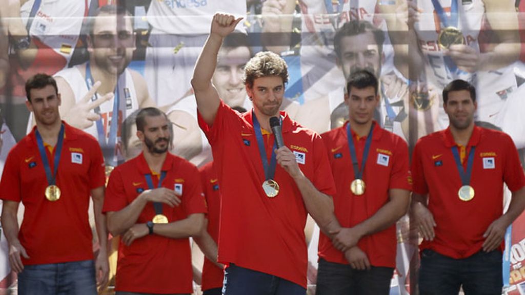 España celebra su  Eurobasket